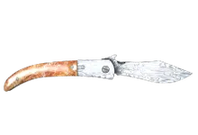 Navaja Knife | Damascus Steel preview